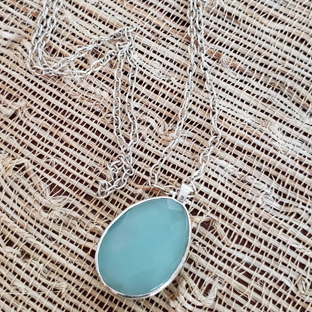 Stella & Dot Necklace | Reversible Silver